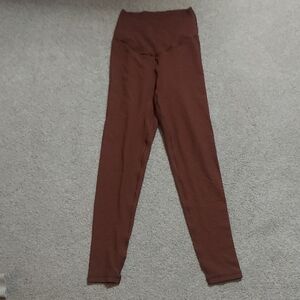 Aerie Offline Brown Waffle Crossover Leggings